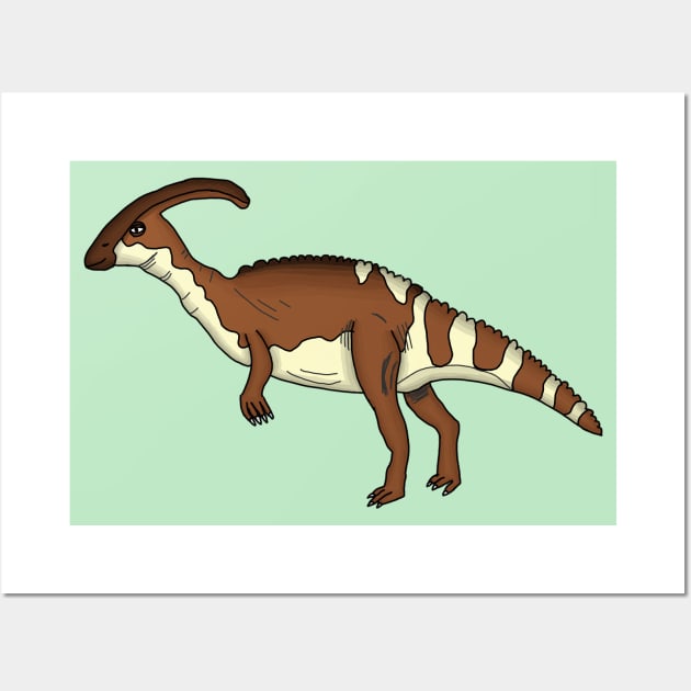 Parasaurolophus Wall Art by Geometrico22